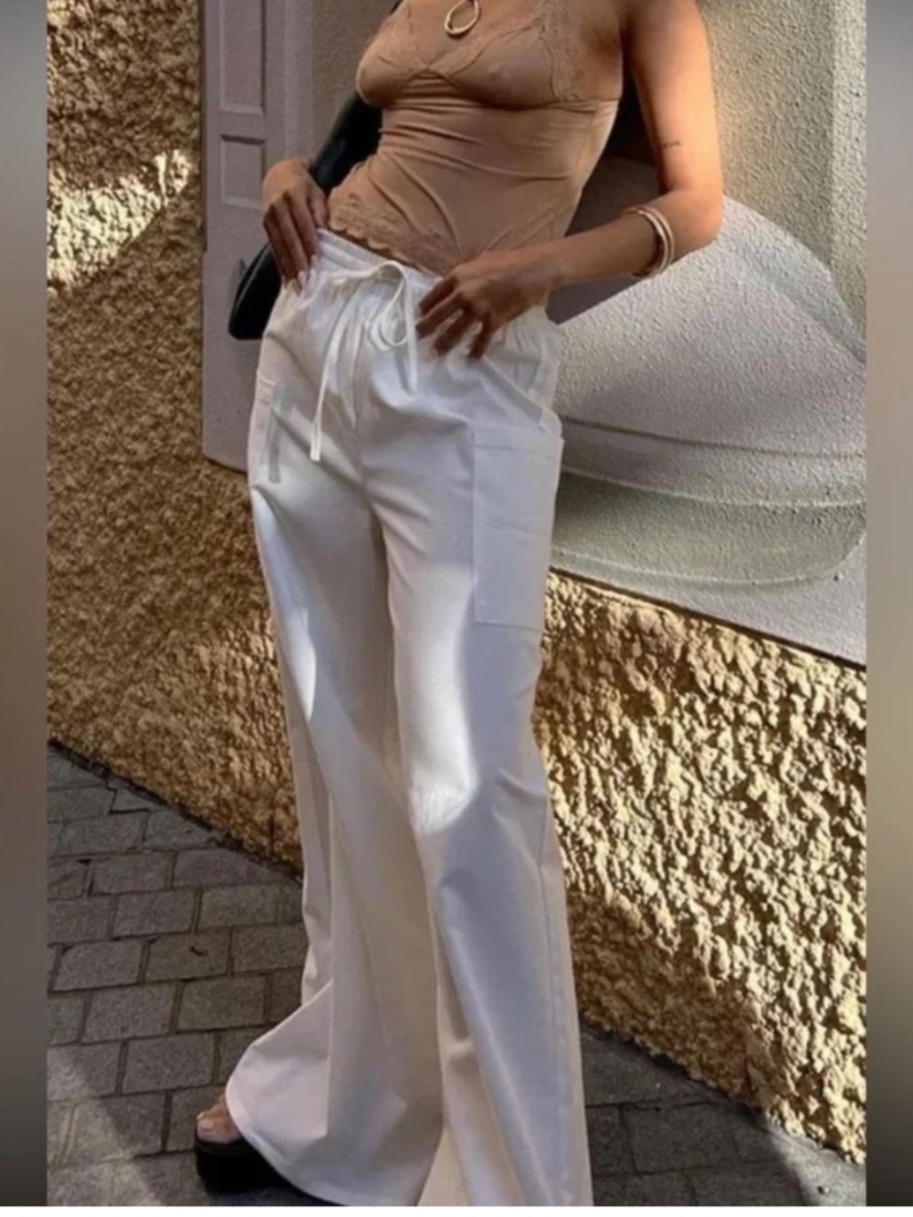 White Linen Pants Princess Polly 0